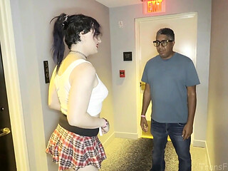 Crazy Slut Gives Complete Rando a Blowjob
