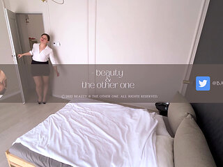 Amateur wife comes back from work to horny husband