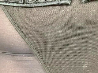 Mrs Mature Feet testing you in her sheer bra