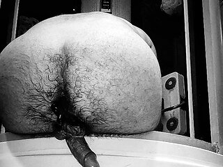 Prostate vibrator makes me piss and cum buckets