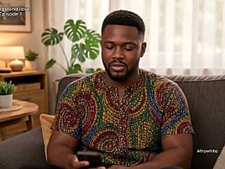 two african nigerian naija young and mature ebony black horny couple raw sexual intercourse in a village house [AI Generated]