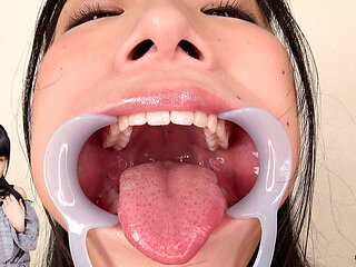 Saliva POV Hina Azumi's Tongue Glistens-long, Wet, and Dripping Spit Onto Your Cock