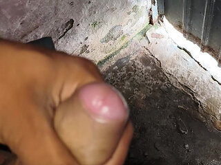 A 22-year-old boy is masturbating with his fist
