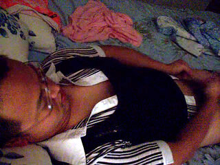 Dirty sissy crossdress slut man whore squirming crazy masturbation orgasm while wearing girlfriend's bra shirt and sweater