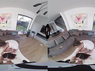 Rough anal threesome destroys Kate Rose's tiny hole