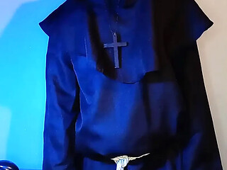 Dirty Priest Jerks Off After Church Service
