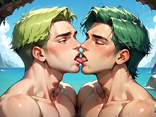 Sweat-soaked Muscle Fellows and Cumshot-fueled Joy in the Sun - That's Gay XXX Porn at Its Hottest!