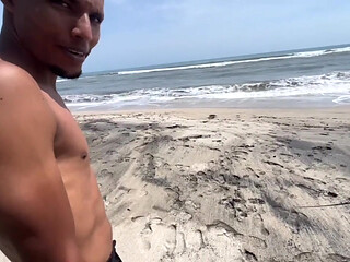 Latina fucked by waiter on a Caribbean island