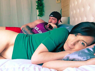 British Stepsister No Panties Bed Sex - Stepbrother Fucks Her Hard Doggystyle