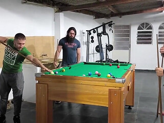 Me, Carmona, Opaido Carmona and Viking De Taubat Started a Game of Pool Naked