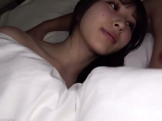 Hottie gives a deepthroat blowjob to her boyfriend