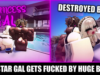 X STAR GAL GETS DESTROYED BY HUGE BBC (ROBLOX)