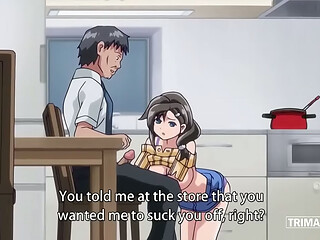 Hentai Fucking wife while husband is sleep
