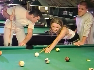 Man's manhood and pool hall get used in unique ways