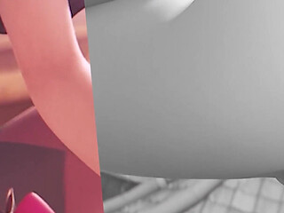 D.va Thighjob on Beach & Anal Cowgirl Creampie Happy Ending (3d Overwatch Animation)