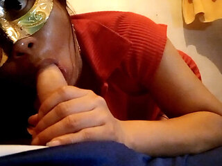 The Queen of Sexual Artifice Gives a Deepthroat Blowjob to Her Stepbrother