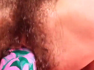Fucking my hairy pussy