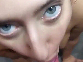 I gave Susy Blue a massive facial cumshot in the hotel bathroom