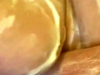 Bbwbootyful In shower soaping my huge boobs