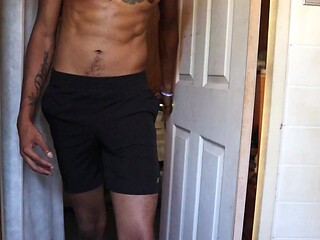 Ebony college girl gets a huge BBC at the cookout