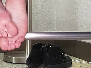 Shoe Removal and Foot Rubbing