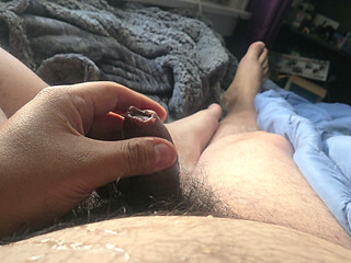 Bear Piss and Cum in Bed