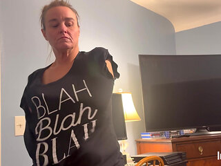 Mother in law doesn't stop sucking you until you cum into the back of her throat!