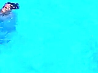 How a Sexually Lonely Housewife on Vacation in the Pool Learns to Dive
