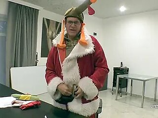 Becoming Bad Santa In Hd With Mandy Tee And Marylin Crystal