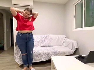 Big Butt Latina Farts on Him