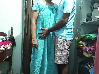 Telugu Aunty Cheats on Husband with His Best Friend - Hot Indian Faking Scene