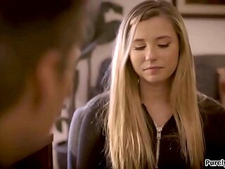 Reluctant student gives in to obsessed teacher's advances