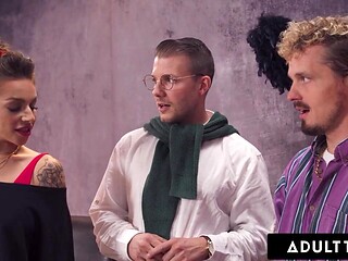 Naughty Christmas Orgy with Kira Noir, April Olsen, and Lauren Phillip