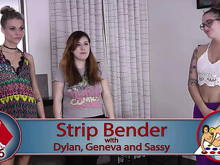 Stripping and talking leads to intense lesbian action