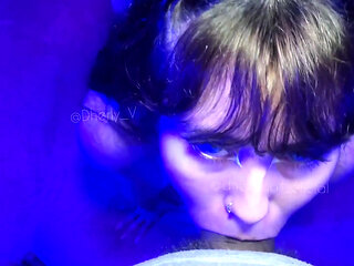 Dherlydoll Is Very Horny, She Sucks My Cock and Bounces Her Big Ass on It.