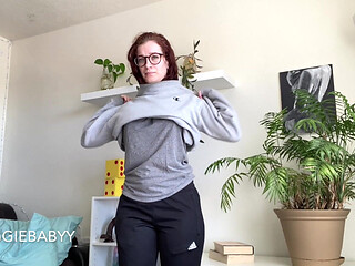 Taking off My Sweatshirt