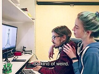 Stepsister Rewards Nerdy Stepbro With A Blowjob For His Physics Notes