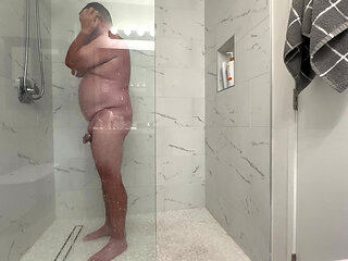 Daddy showering for you