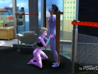 BDSM sex with cartoon animation and some horny characters too