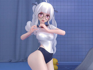 Haku Weak Sailor Suit Big Glasses Petite Figure