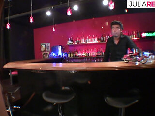 Horny girl gets fucked by a huge cock cock after sucking it deep