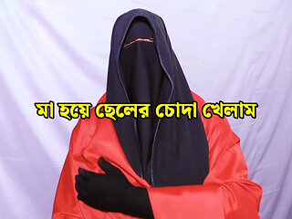 Beautiful stepmother spends the night with her stepson and has sex with him