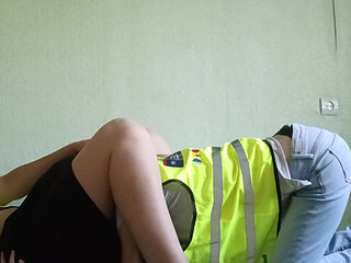 Hot Risky Sex Between Two Lesbian Colleagues at Work