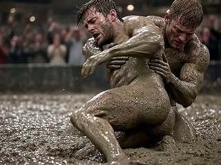 AI MEN Mud Wrestle