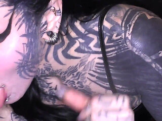 Tattooed Babes Are Ready to Suck and Deepthroat Some Long Dicks