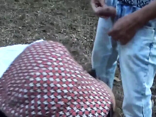 Hot Italian Mature Threesome Outdoor on Grass with Big Tits and Cumshot