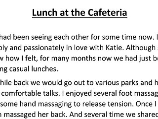 Lunch at the workplace during the break.