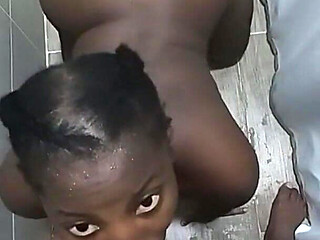 Mumble Dirty Talking Black Stepdaughter on All 4s Wishing to Be Showered Got Her Mouth Fucked Rough & Hard - Mastermeat1