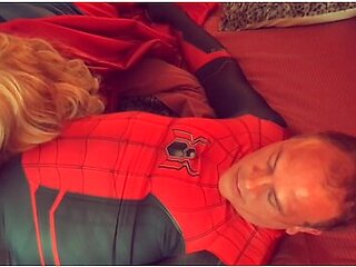Granny Supergirl Sucks Spiderman