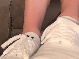 White Sneakers Ignore POV Sock Strip